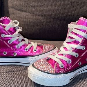 Bling Converse High tip sneakers